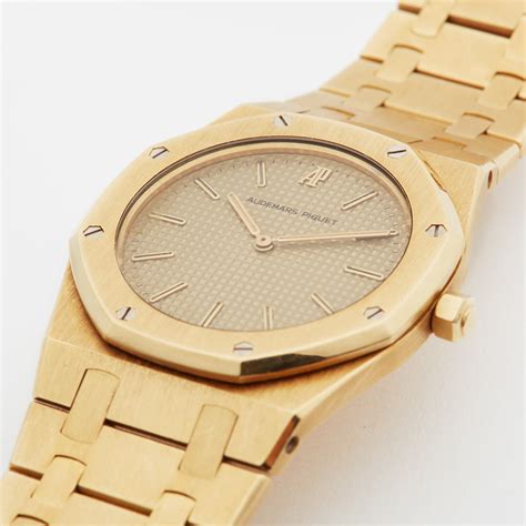 royal oak gold watch|pre owned ap royal oak.